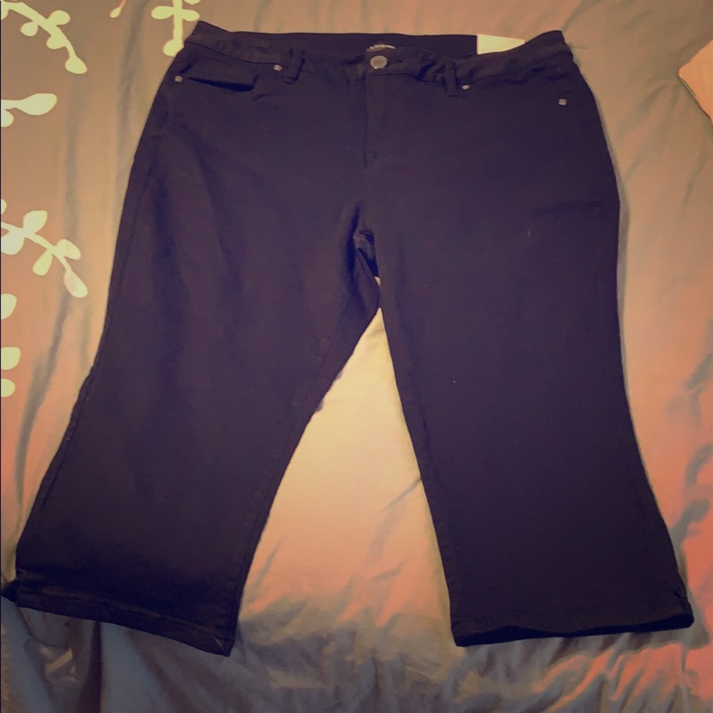 Lane Bryant Black Pedal Pants